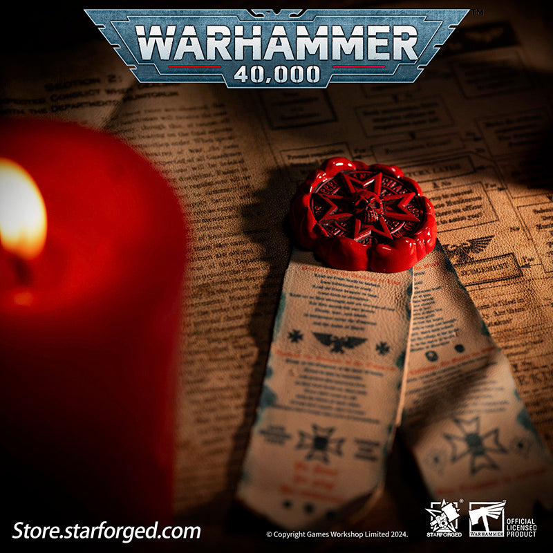 Warhammer 40000 Black Templars Purity Seals Cross badge Starforged
Purity Seals can be used in three ways: as a brooch, as an adhesive patch, and as a Velcro. Now you can enjoy the above functions by purchasing any style
Purity Seal: Black Templars
Purity seals are borne by various Imperial troops, applied to weapons, armor and vehicles.
They usually take form of wax seal and parchment which inscribed with declarations and prayers.
The two parchments attached is inscribed with Vows of the Black Templars